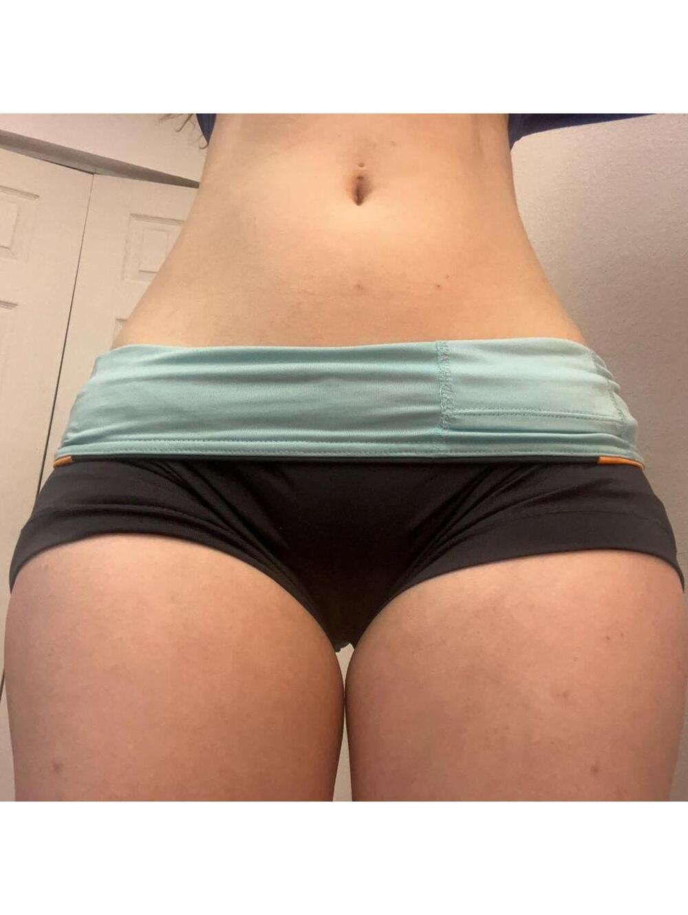 foldover mini shorts